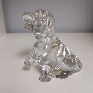 Princess House Pets Crystal Dog, 24% Lead Crystal Hound Dog Figure, 3.5"